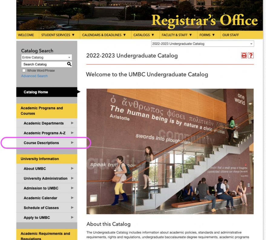 Undergrad Catalogue – Department Of Economics – UMBC